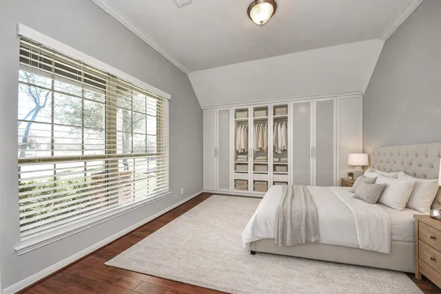 a workspace with furniture and a window