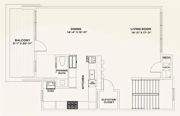 a front view of a building