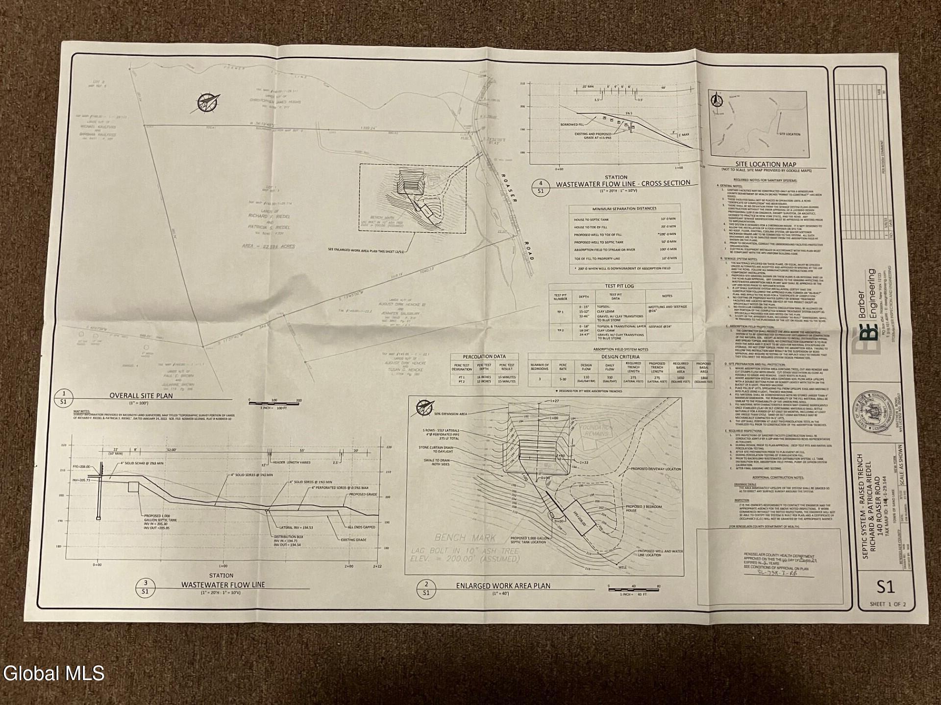 140 Roaser Road Sand Lake, NY 12153 - Photo 35 of 35 140 Roaser Rd septic plan