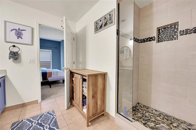 a view of hallway with walk in closet