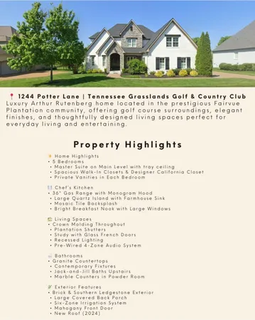 $1,390,000 | 1244 Potter Lane, Gallatin, TN 37066