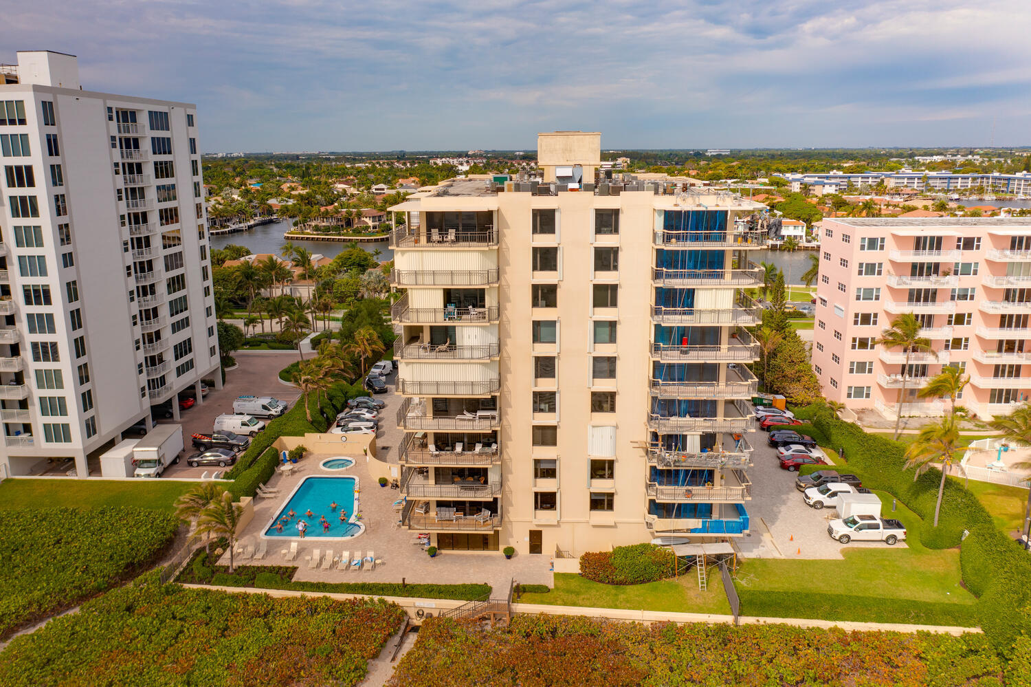 3009 South Ocean Boulevard, Unit 901 Highland Beach, FL 33487 - Photo 40 of 44 a view of swimming pool and outdoor space