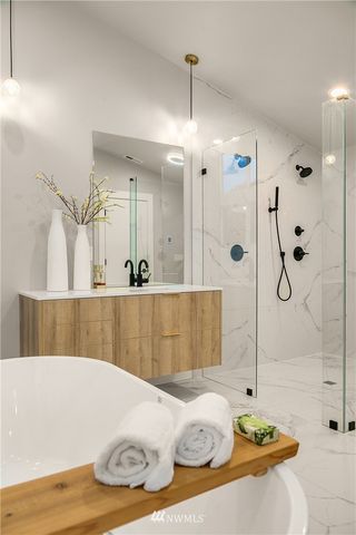 a workspace with furniture and a window