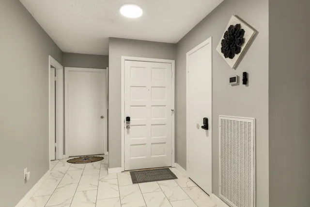 a view of a walk in closet