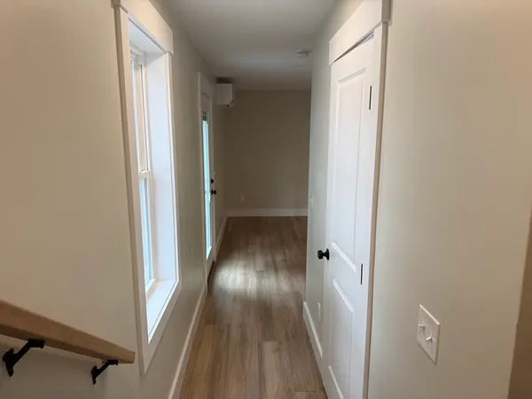 wooden floor in a gallery