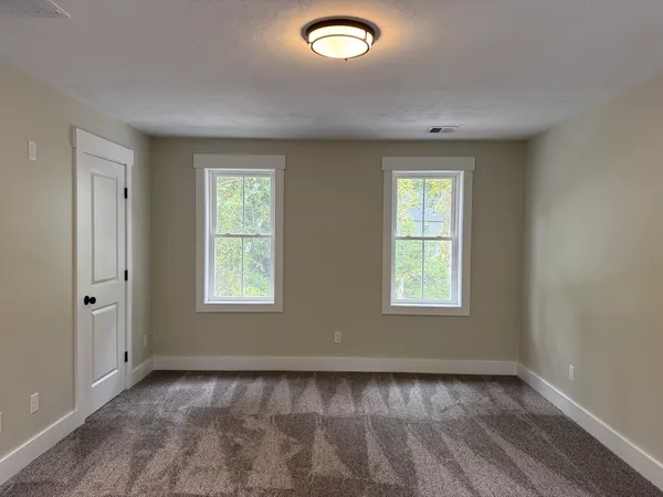 a view of a livingroom with a window