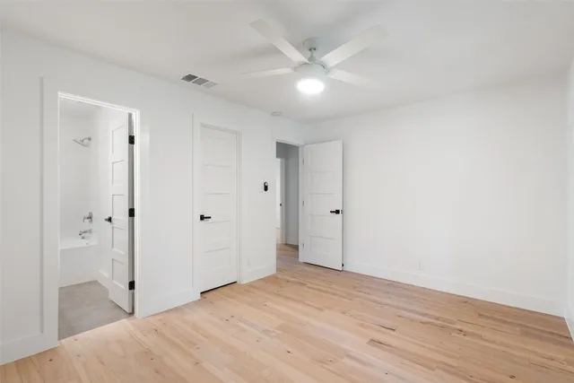 a view of a wooden fence