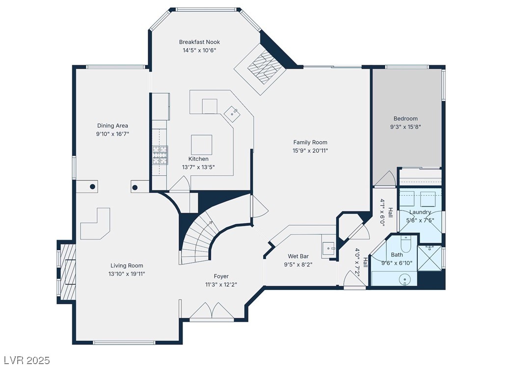 2707 Mallard Landing Avenue Henderson, NV 89074 - Photo 76 of 78 Floor plan is done by video scan and room measurements may not be accurate. Floor plan provided for layout reference.