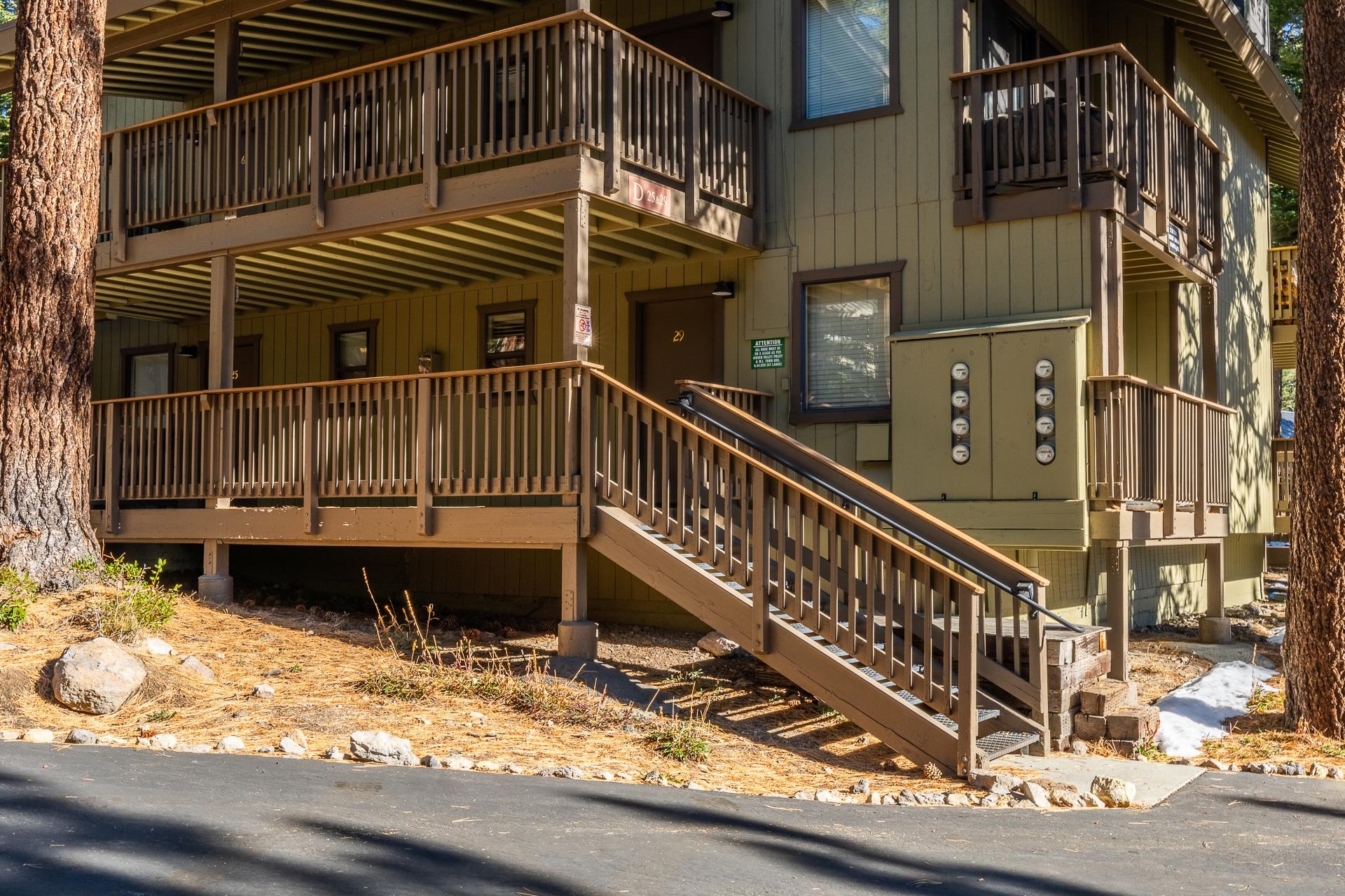 153 Lake Mary Road, Unit 29 Mammoth Lakes, CA 93546 - Photo 44 of 44 a view of balcony with wooden floor