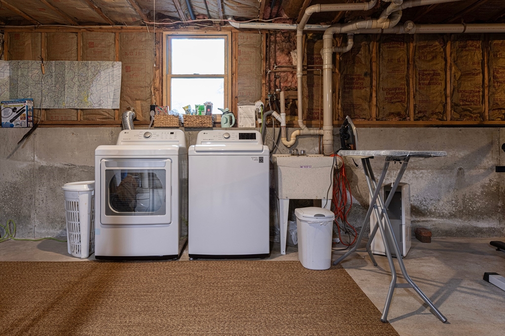 5 June Street Pepperell, MA 01463 - Photo 23 of 31 a utility room with dryer and washer
