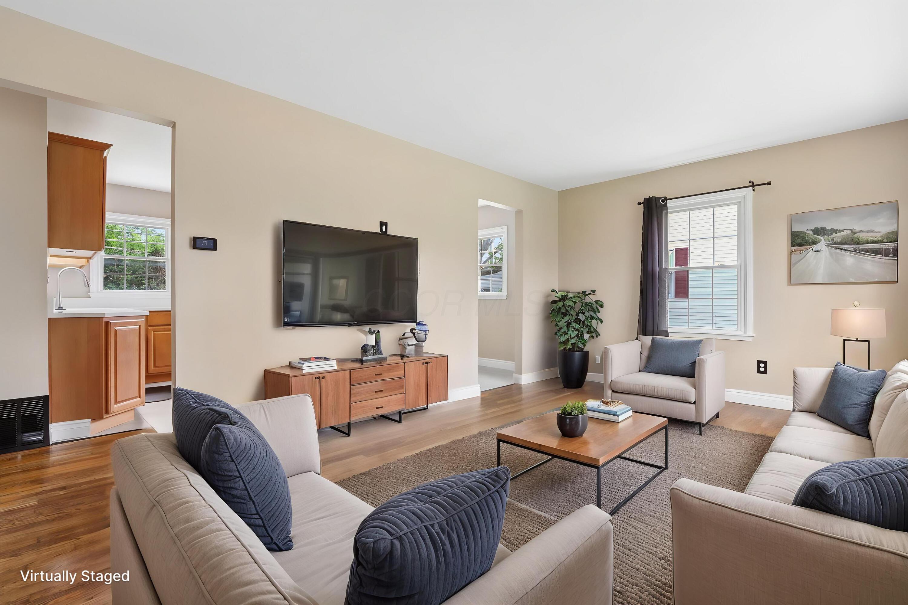 3022 Templeton Road Columbus, OH 43209 - Photo 6 of 38 Virtual Staging - Living Room