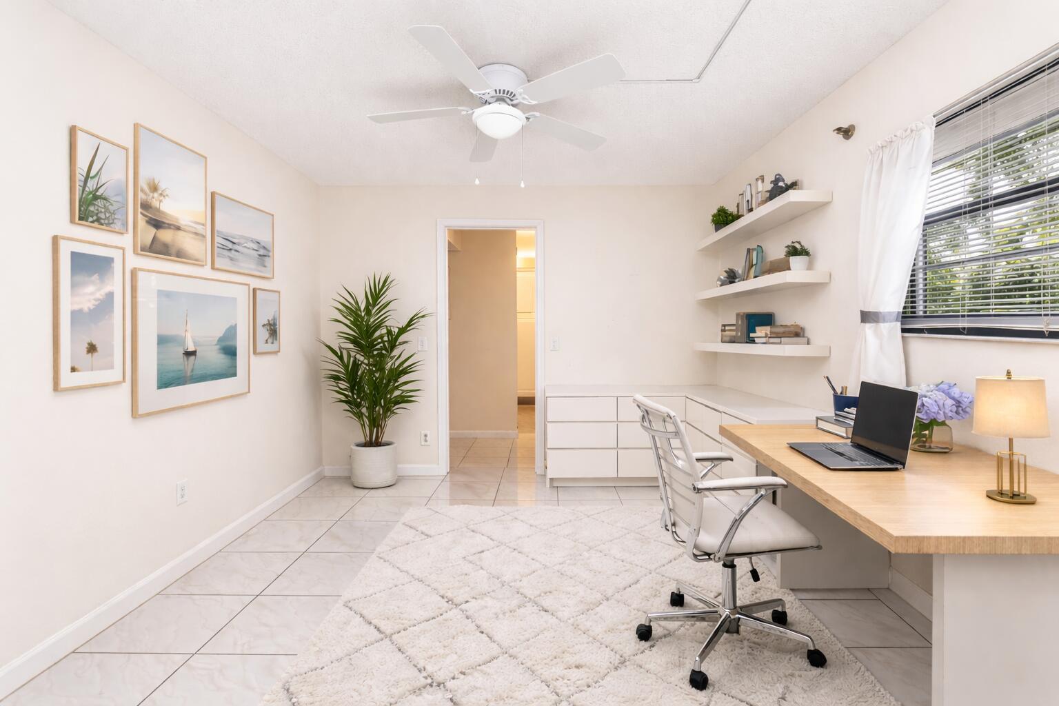 9220 Southwest 14th Street, Unit 3208 Boca Raton, FL 33428 - Photo 15 of 43 a view of workspace with a window and potted plant