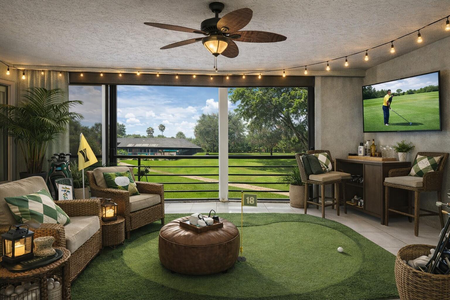 9220 Southwest 14th Street, Unit 3208 Boca Raton, FL 33428 - Photo 21 of 43 a living room with furniture and a floor to ceiling window