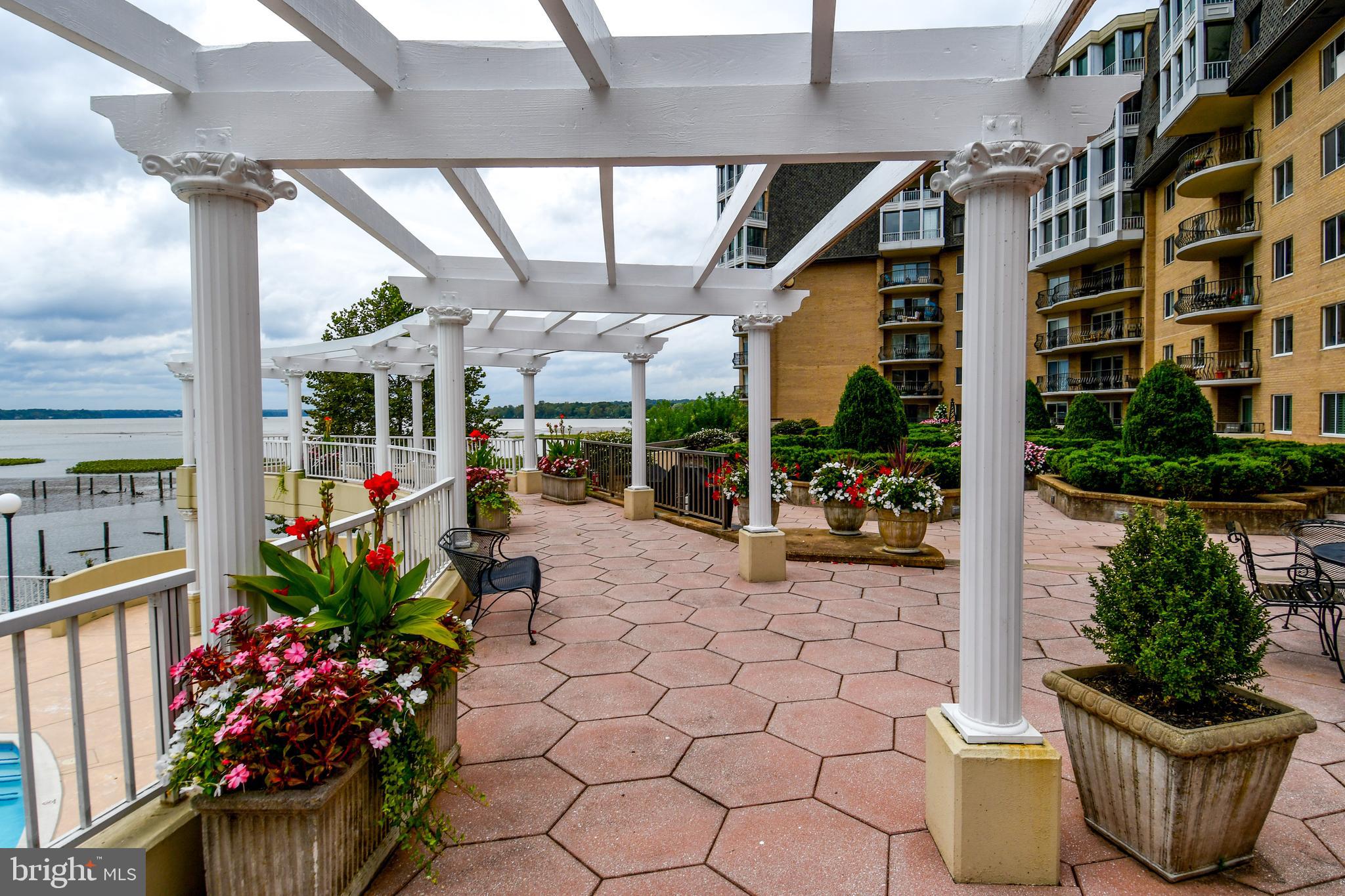 1250 South Washington Street, Unit 816 Alexandria, VA 22314 - Photo 35 of 58 a view of a porch with a potted plant
