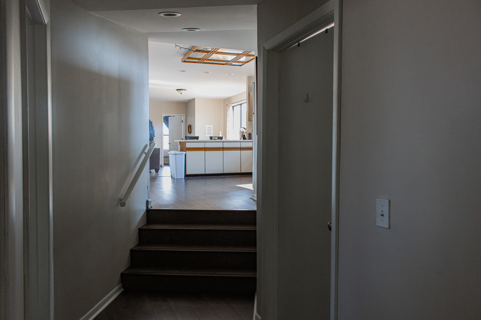 440 North Racine Avenue, Unit 2 Chicago, IL 60642 - Photo 17 of 20 a view of entryway and hall with wooden floor