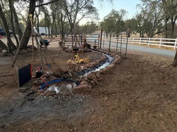 a view of a outdoor space with trees