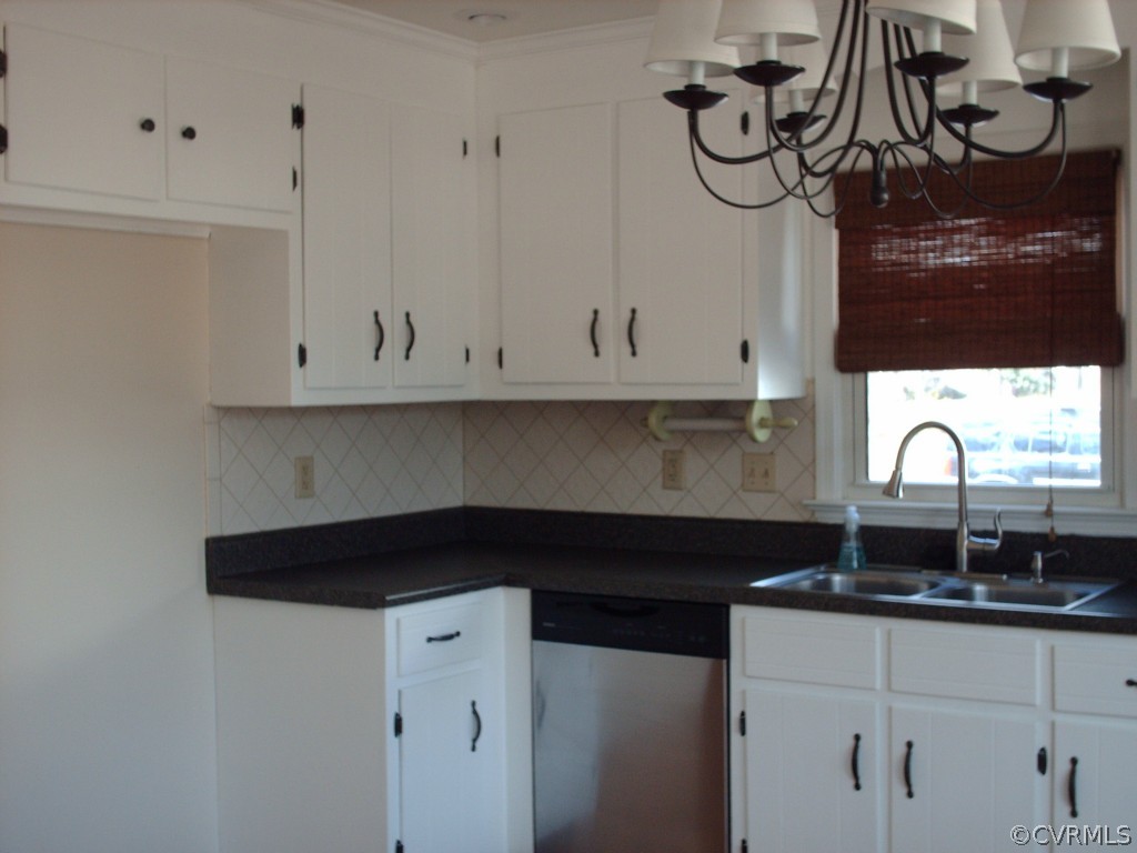 3560 Hemlock Road Chester, VA 23831 - Photo 6 of 16 a kitchen with stainless steel appliances granite countertop white cabinets sink and dishwasher