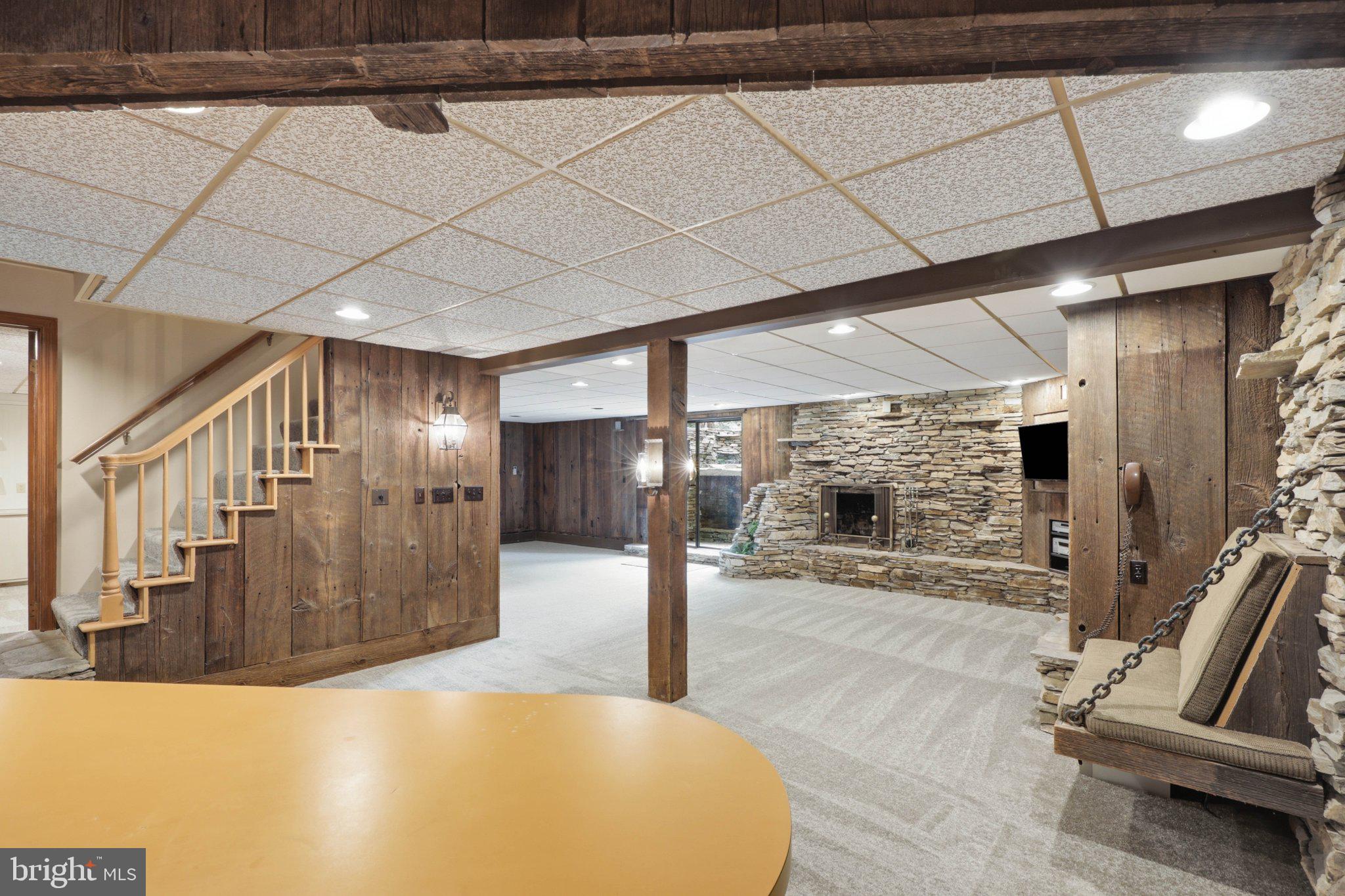 1300 Newton Road Lancaster, PA 17603 - Photo 40 of 68 Cozy basement retreat with rustic charm.