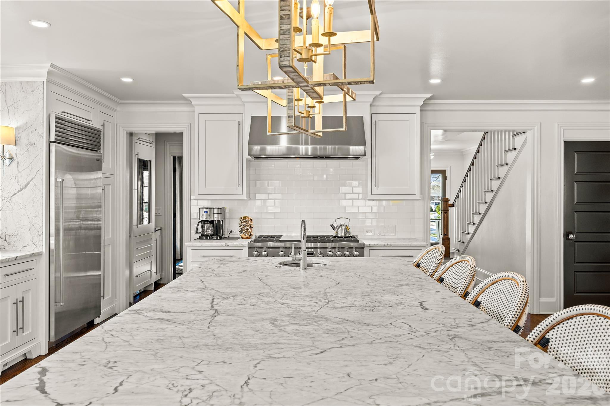 1935 Queens Road West Charlotte, NC 28207 - Photo 13 of 48 a view of hall way with furniture and chandelier