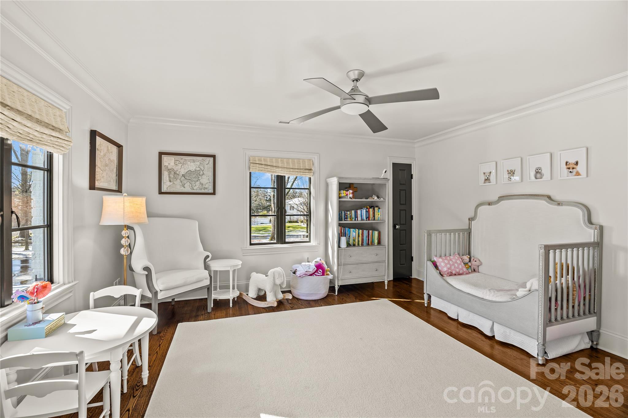 1935 Queens Road West Charlotte, NC 28207 - Photo 35 of 48 a bedroom with furniture and wooden floor