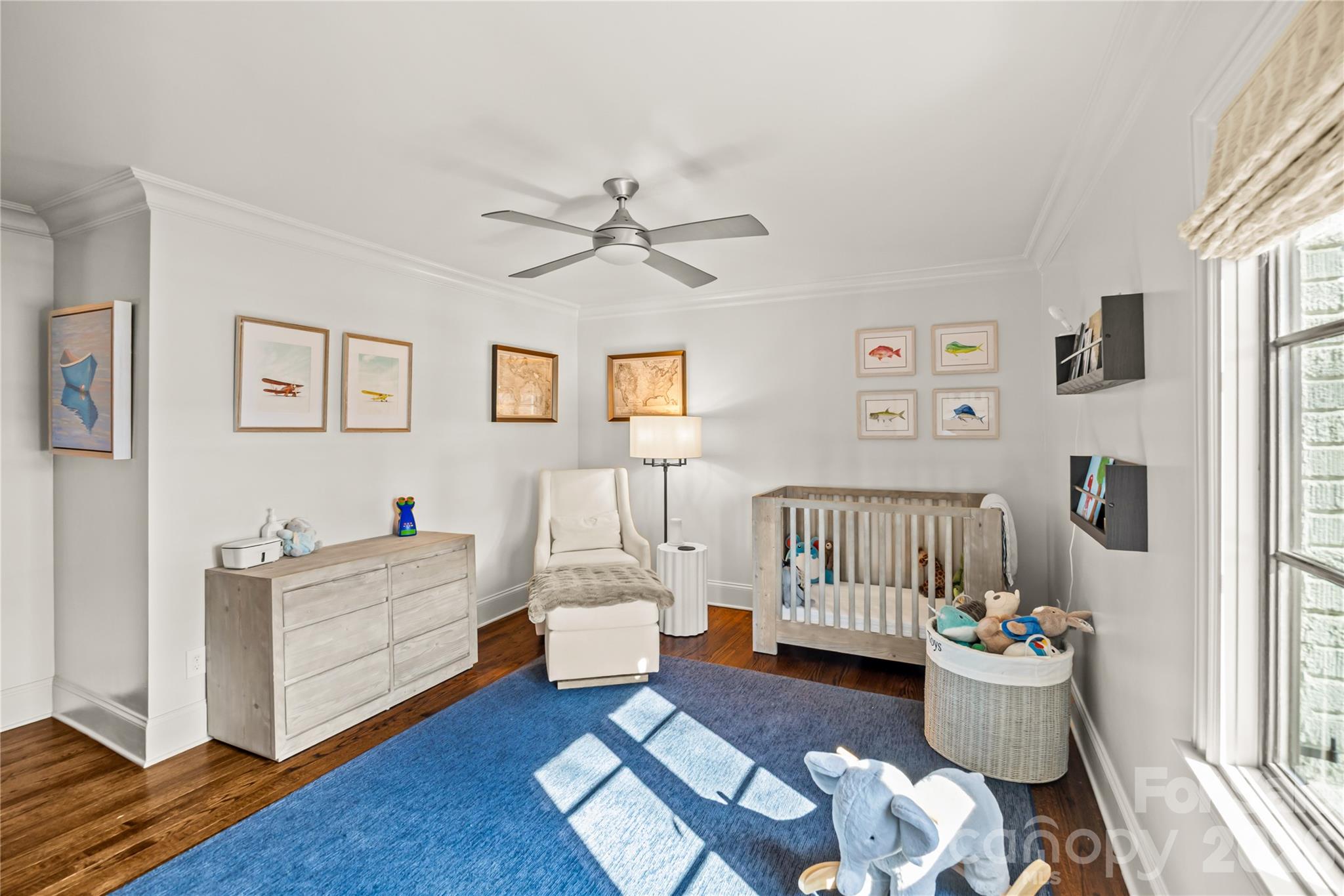 1935 Queens Road West Charlotte, NC 28207 - Photo 37 of 48 a bedroom with furniture and wooden floor