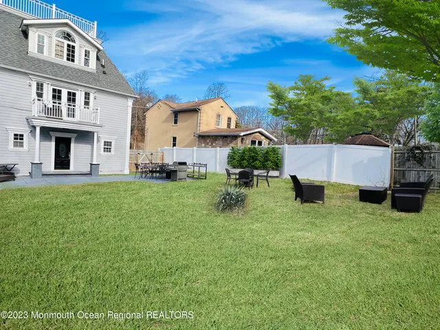 a house view with a garden space