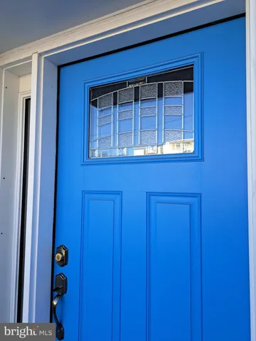 a view of front door