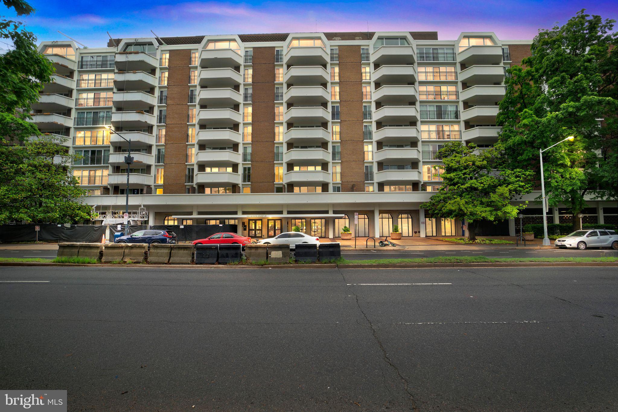 700 7th Street Southwest, Unit P25 Washington, DC 20024 - Photo 2 of 12 Twilight View of 7th St SW Main Exterior Entrance