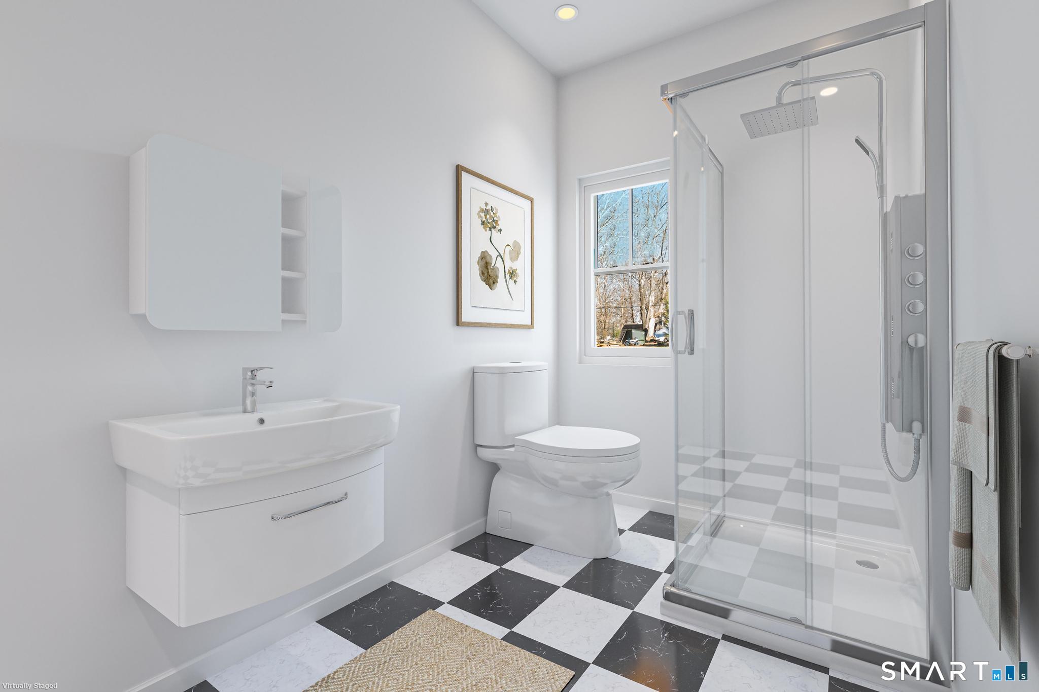 154 A Long Meadow Hill Road Brookfield, CT 06804 - Photo 12 of 24 a bathroom with a sink toilet and shower