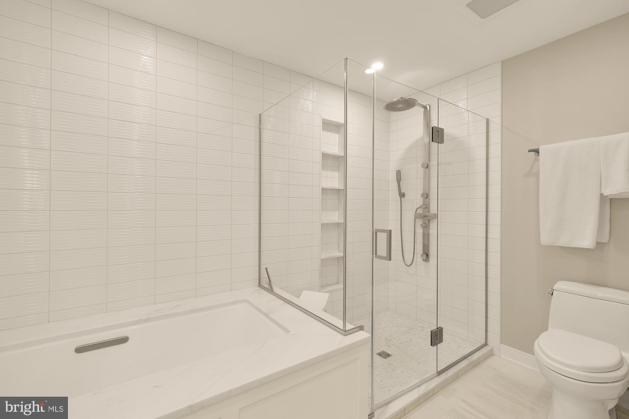 1045 31st Street Northwest, Unit 104 Washington, DC 20007 - Photo 36 of 43 Soaking tub & separate shower