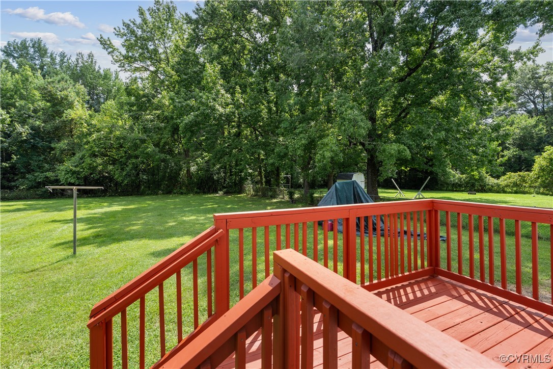 3605 Dupuy Road Petersburg, VA 23803 - Photo 24 of 31 Wooden deck featuring a yard and area for grilling