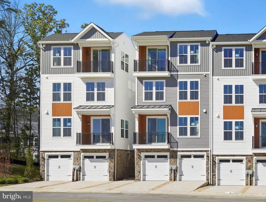 a front view of residential building