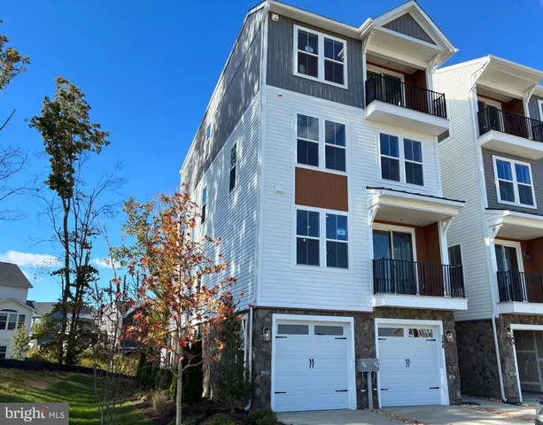 a front view of a multi story building