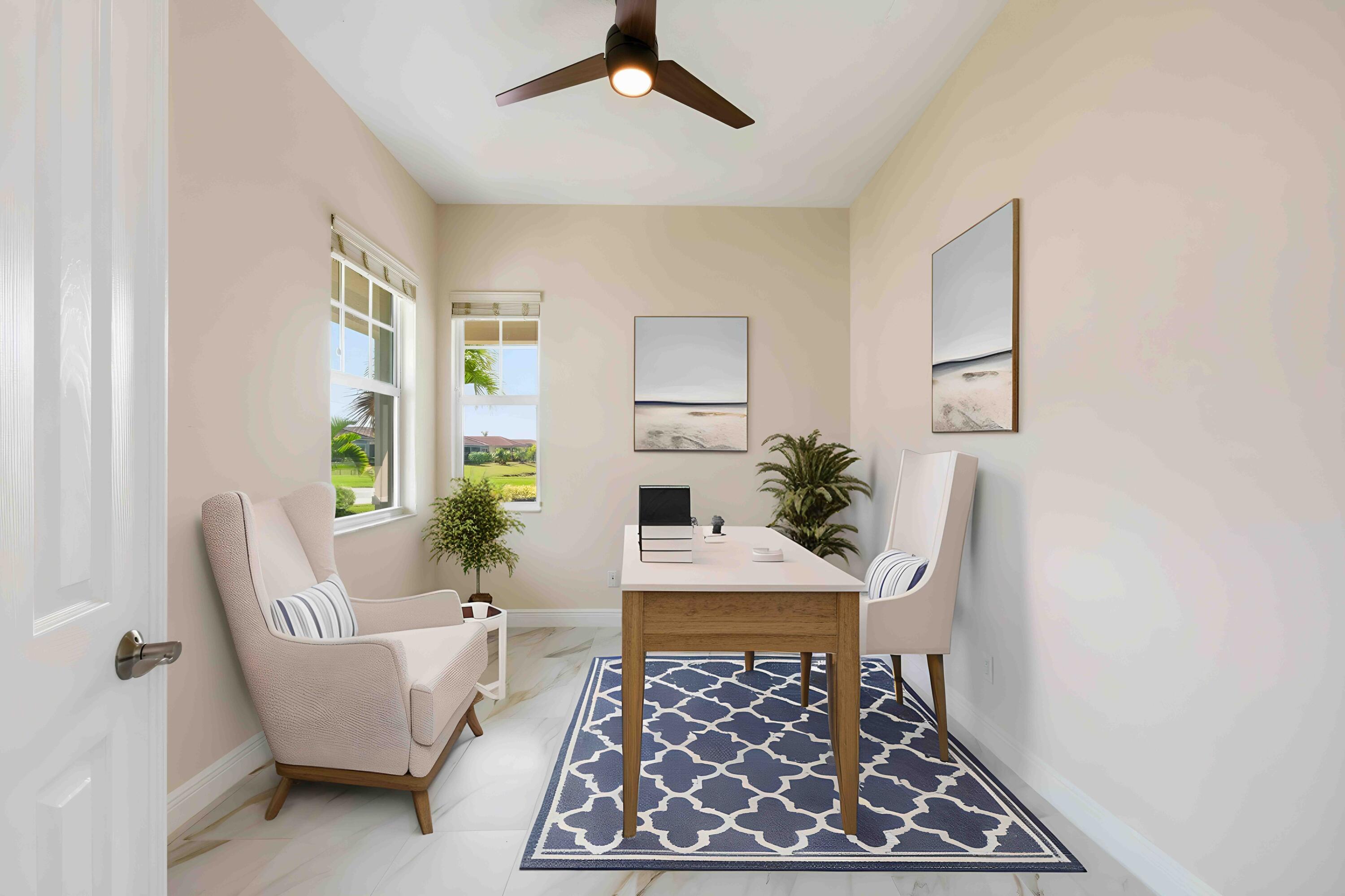 11473 Southwest Visconti Way Port St. Lucie, FL 34986 - Photo 19 of 69 a living room with furniture and a potted plant