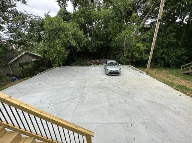 a view of a terrace with a yard