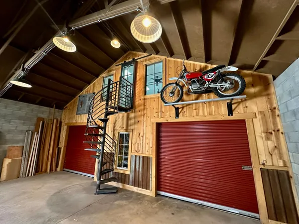 a view of a terrace with seating space
