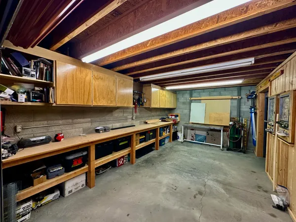 a view of a lake with a mountain