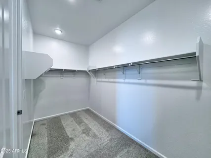 a view of a room with empty racks