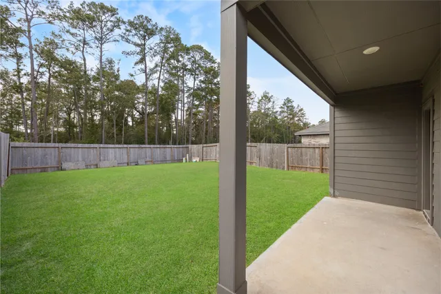 a view of yard with green space