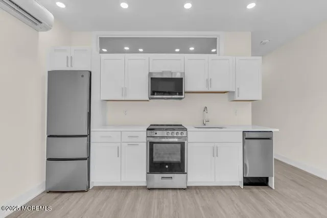 a view of a building with a city view