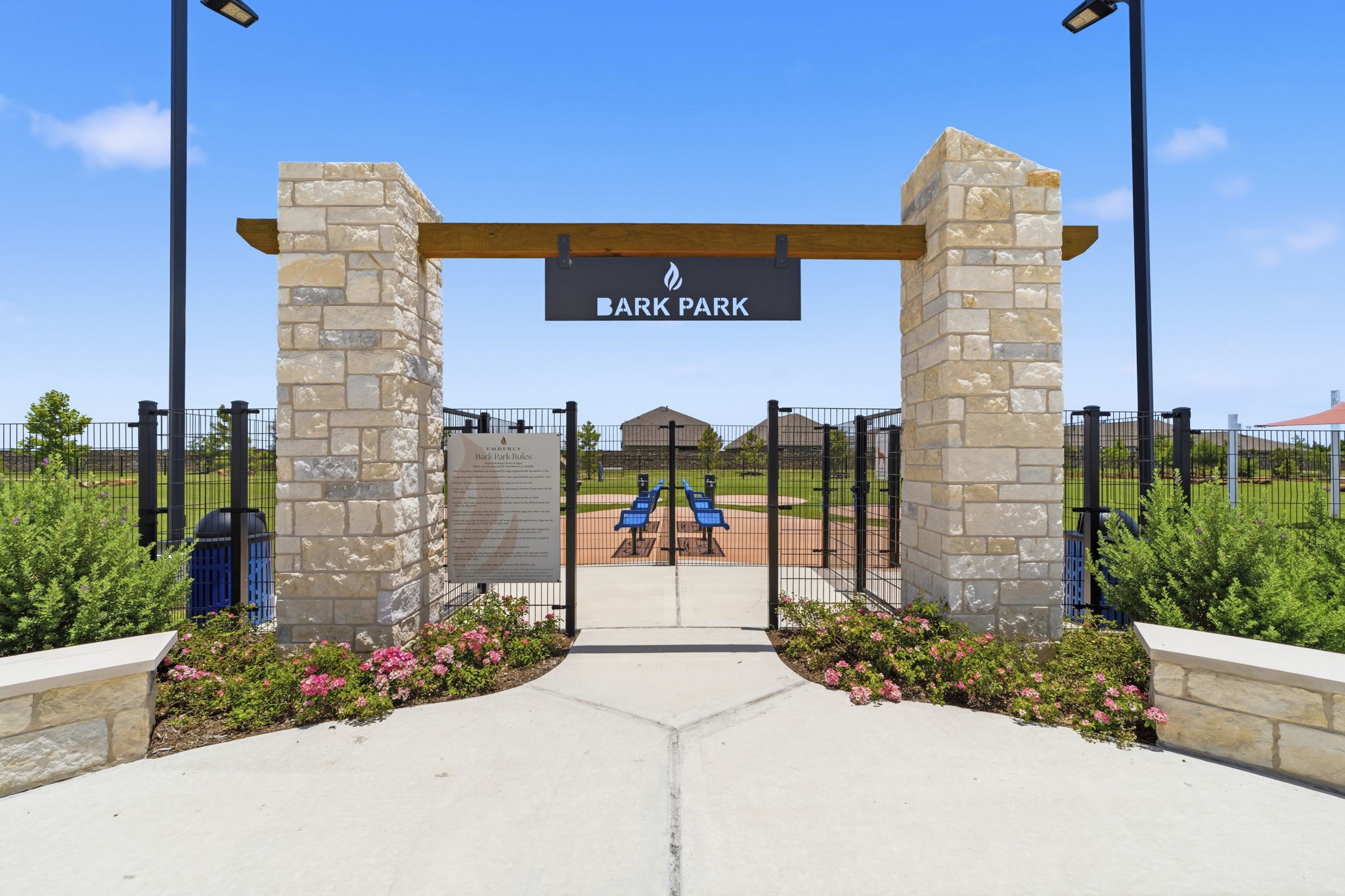 10934 Bonfire Trail Beasley, TX 77417 - Photo 28 of 32 Fully fenced bark park offers a spacious place for pets to play and socialize.