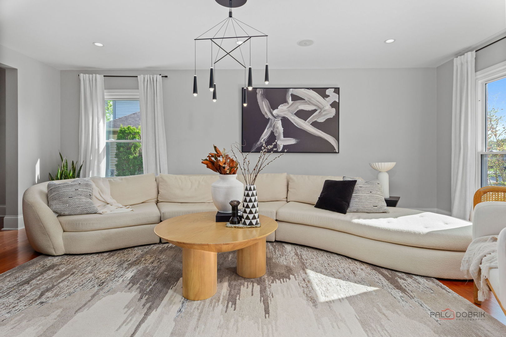 1930 Lisson Road Naperville, IL 60565 - Photo 7 of 32 a living room with furniture and wooden floor