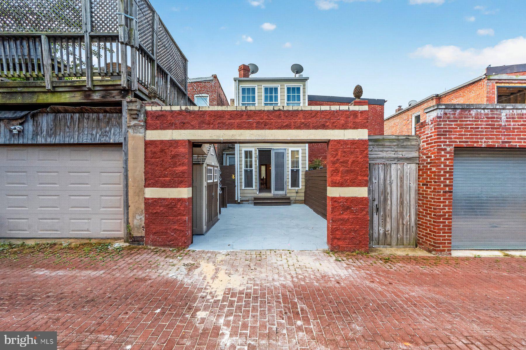 19 R Street Northwest, Unit A Washington, DC 20001 - Photo 33 of 37 Rear view - off street secured parking