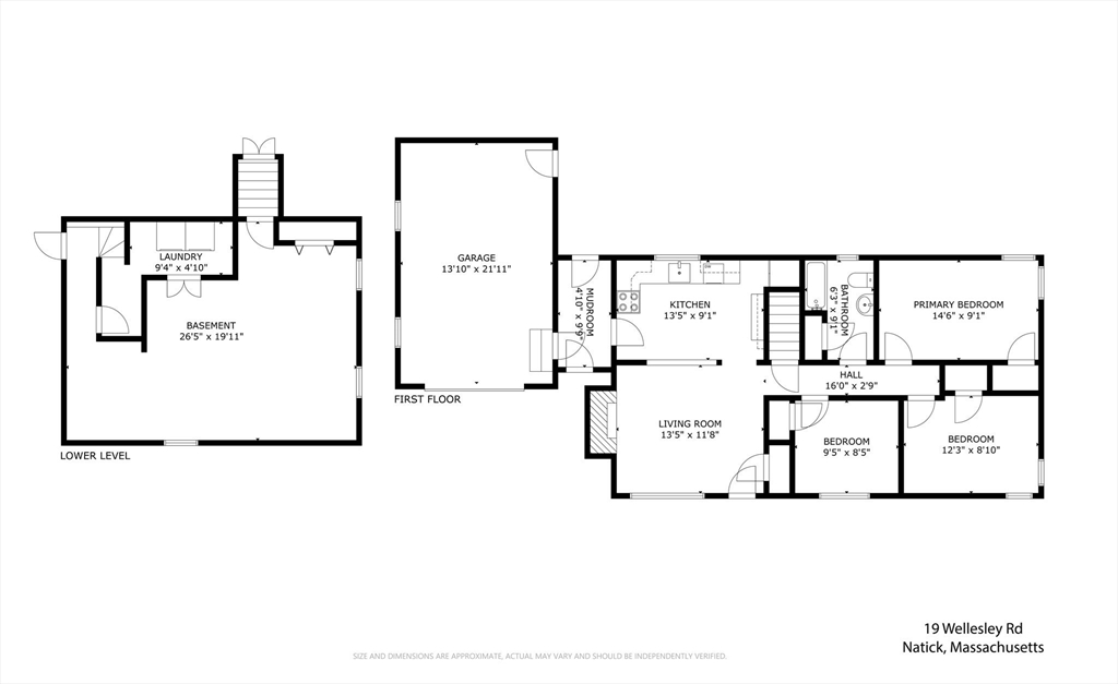 19 Wellesley Road Natick, MA 01760 - Photo 8 of 23 a picture of a floor plan