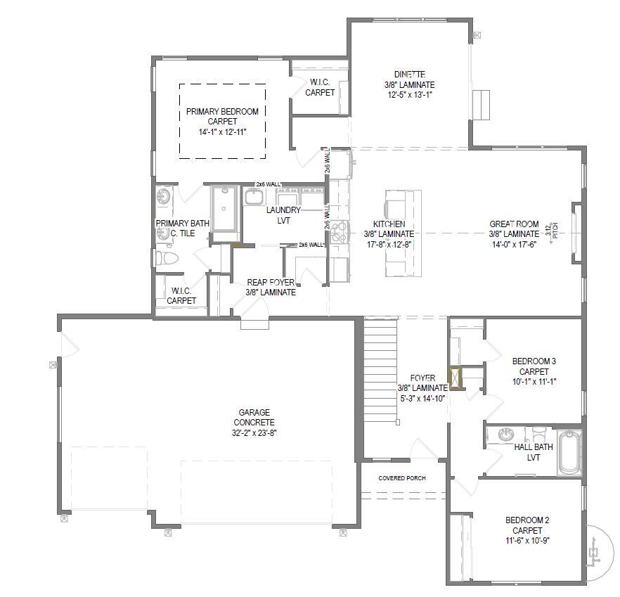 1751 Switchgrass Street Oconomowoc, WI 53066 - Photo 4 of 4 First Floor Plan