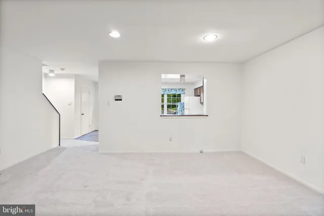 a view of an empty room