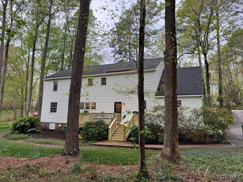 209 Running Cedar Lane Henrico, VA 23229 - Photo 29 of 29 a view of a house with backyard and a tree