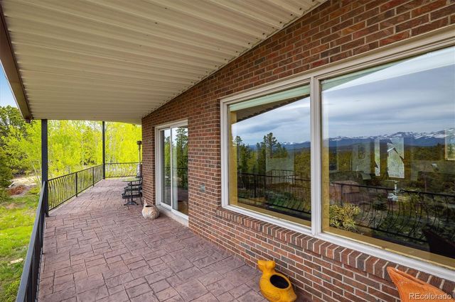a view of a backyard of a house