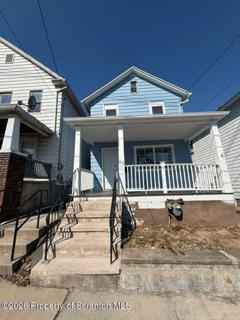 a front view of a house