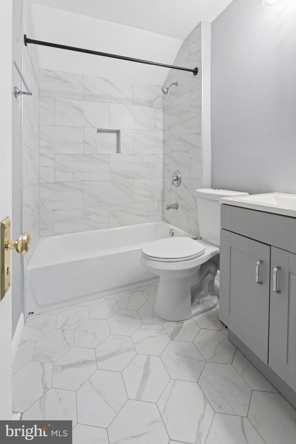 6 Cinder Road Lutherville-Timonium, MD 21093 - Photo 25 of 41 a bathroom with a toilet sink and shower